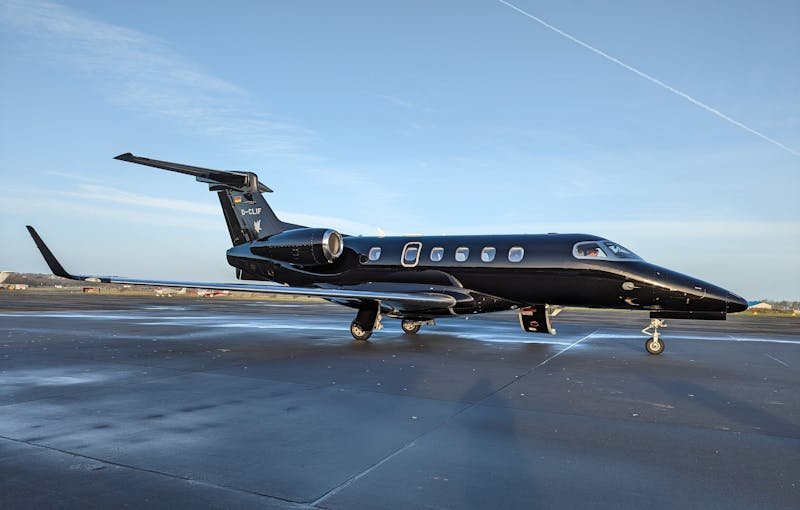 Embraer Phenom 300 light jet on tarmac