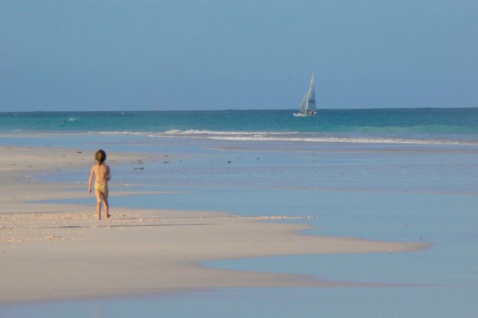 Pink sand beach at Harbour Island, Bahamas